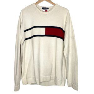 True Vintage Tommy Hilfiger Flag Sweater | Large